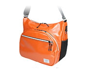 Orange / Silver zipper