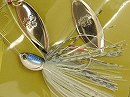 Pearl blue shad (#701) -Double silver willow