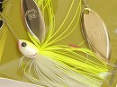 White chart crystal (720) -Double gold & silver willow