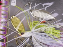 Chart back white -Double gold & silver willow