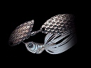 Blue gill (#07) -Double black willow