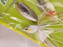Tasty shad (#S-23) -Double gold & silver willow