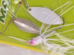 C.B. pearl shad (#S-57) -Double silver/white willow