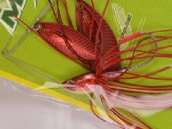 C.B. bloody shad (#S-58) -Double red willow