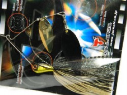 Kinkuro shad -Tandem gold & black willow