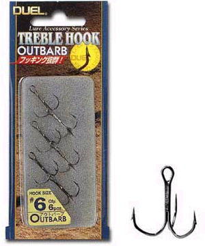 DUEL / TREBLE HOOK OUTBARB